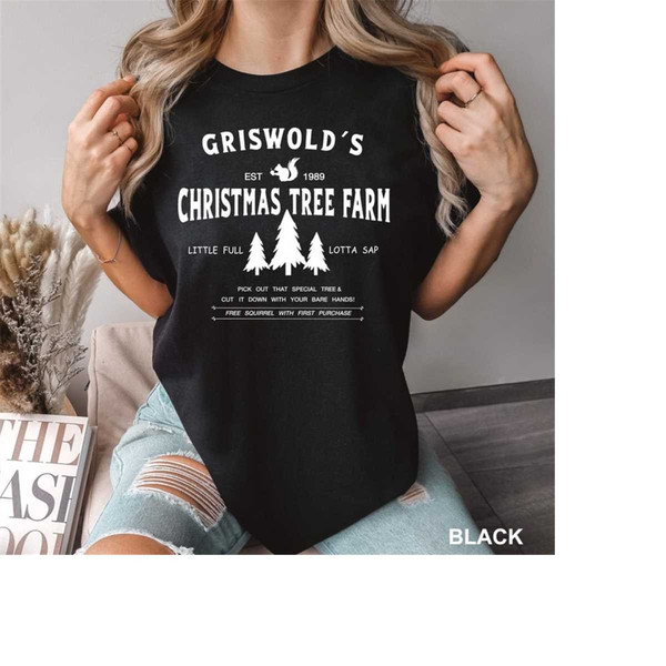 Comfort Colors Griswold's Tree Farm Shirt, Vintage Griswold's Tree Farm Since 1989 T-shirt, Christmas T-shirt, Funny Chr.jpg