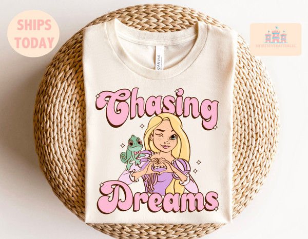 Disney Tangled shirt, Disney Rapunzel shirt, Tangled shirt, Rapunzel shirt, Chasing dreams shirt, Pascal shirt, Tangled princess shirt,.jpg