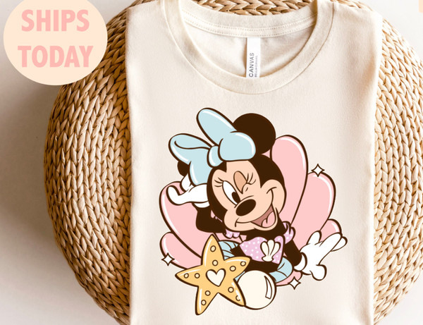 Mermaid Mouse Shirt, Mermaid shirt, Summer Vacation Shirt, Hawaiian Shirt, kids, shirt, summer cruise shirt, mouse beach shirt, kids shirt.jpg