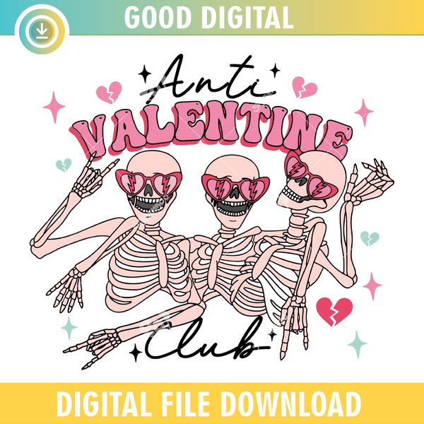 Anti Valentine Club SVG PNG.jpg