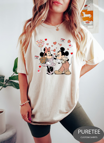 Valentine's Day Disney Sweatshirt For Her, Disney Shirt For Valentines Day, Disney Valentine's Day Tee,Valentines Day T-Shirt For Disneyland.jpg