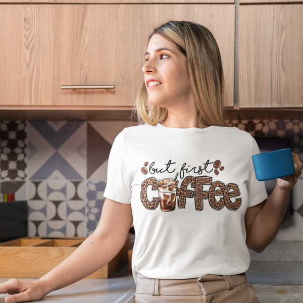 But First Coffee Leopard Shirt, Coffee Lover Shirt, Retro Coffee Shirt, Funny Coffee Shirt, Coffee Lover Gift, Funny Gift for Coffee Lover.jpg