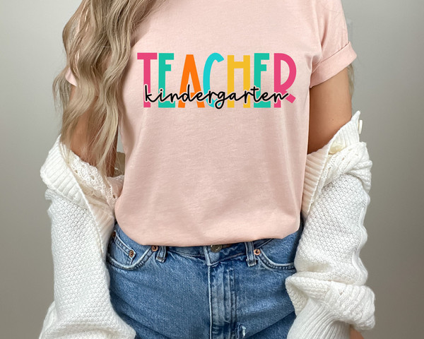 Kindergarten Teacher Shirt, Gift for Kindergarten Teacher, Kindergarten Teacher Tee, Teacher Appreciation Shirt, Kindergarten Tee 1.jpg