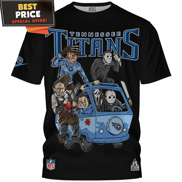 Tennessee Titans Horror Movie Characters Mystery Van T-Shirt, Titans Football Gifts - Best Personalized Gift & Unique Gifts Idea.jpg