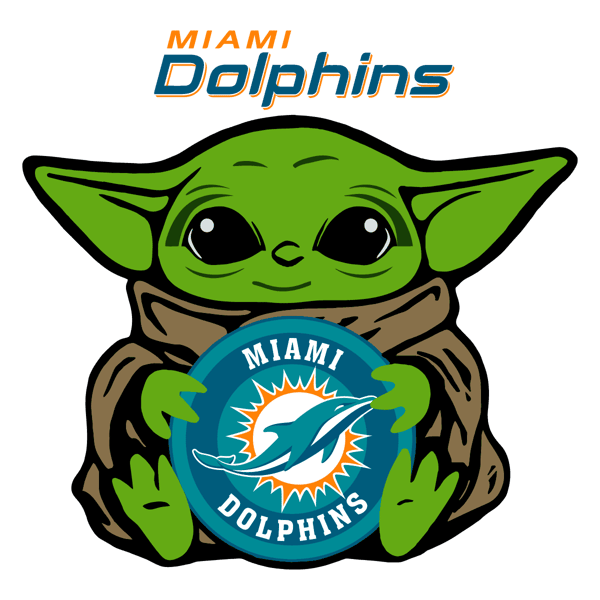 Baby Yoda Miami Dolphins Logo SVG.png