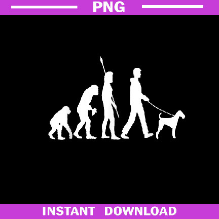 Airedale Terrier Dog   Funny Dog Owner Evolution  PNG Download.jpg