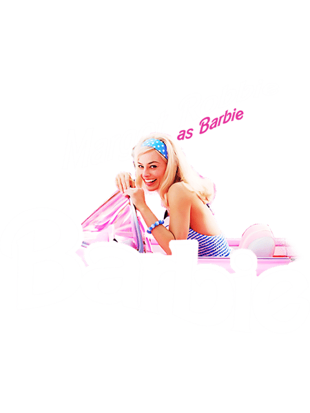 Barbie movie 2023 Margot Robbie Barbie as Barbie graphic illustration 1 (1).png