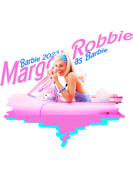 Barbie movie 2023 Margot Robbie Barbie as Barbie graphic illustration design by ironpalette(2).png