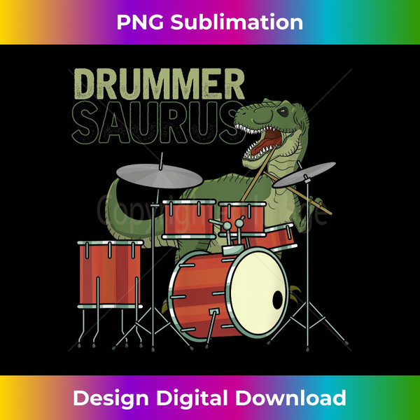 Funny Drummersaurus T Rex Dinosaur Drummer Gift Dino Drums 0683.jpg