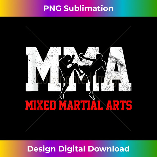 MMA Kickboxin Gift Fighter Tank Top 1 - Retro PNG Sublimation Digital Download