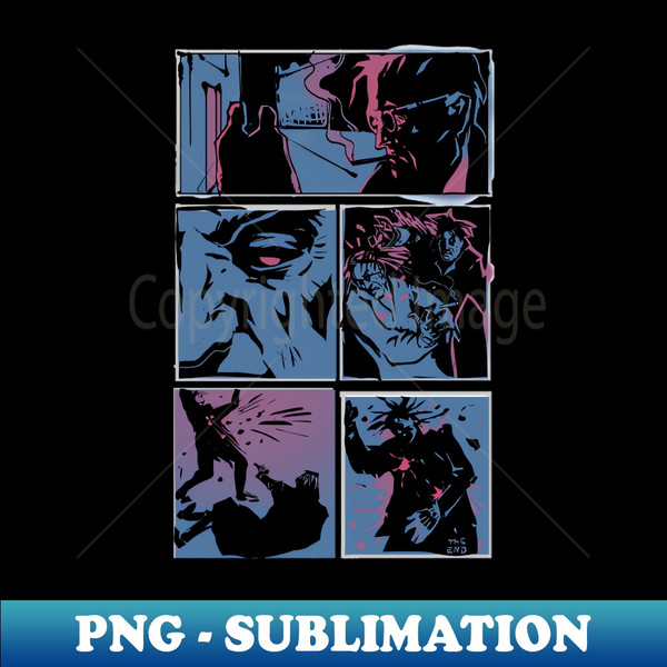 Comic page Panel frame - High-Resolution PNG Sublimation File - Create with Confidence
