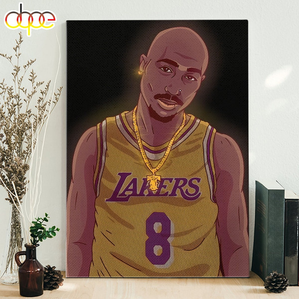 08 Tupac Shakur Los Angeles Lakers Poster Canvas.jpg