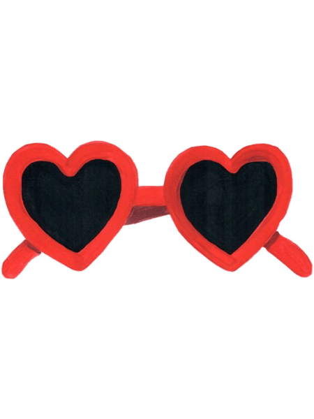 Red heart shaped sunglasses.png