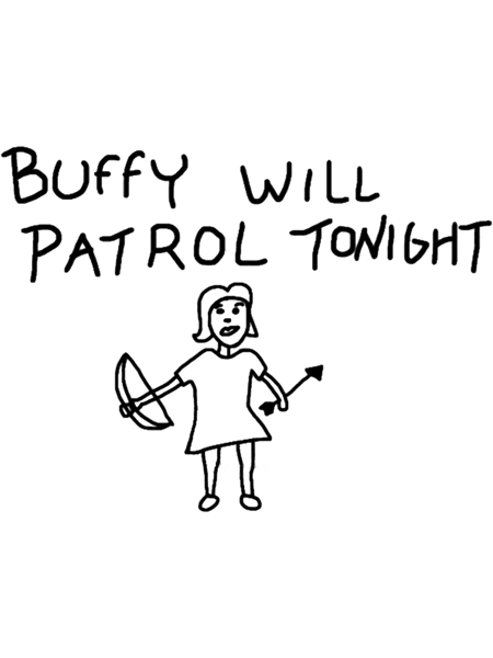 Buffy Will Patrol Tonight, Buffy the Vampire Slayer, BtVS, 90s, Hush, Joss Whedon, Giles, The Gentle.png