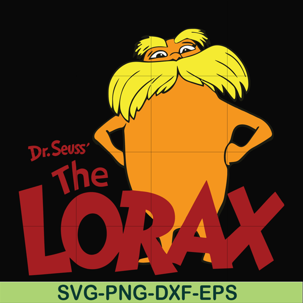 DR00011-The LORAX Dr.Seuss svg, png, dxf, eps file DR00011.jpg