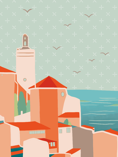 Cadaques, Girona, Spain - Scenery Landscape Illustration.png