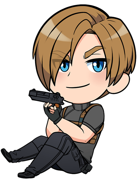 Resident Evil 4 - Chibi Leon S. Kennedy (No Jacket).png