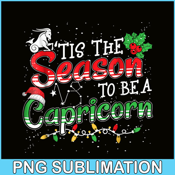 CPB28102370-Tis The Season To Be Capricorn PNG Christmas And Capricorn PNG Capricorn Season PNG.png