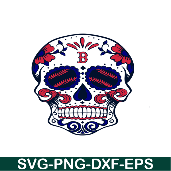 MLB30112346-Boston Red Sox The Skull SVG PNG DXF EPS AI, Major League Baseball SVG, MLB Lovers SVG MLB30112346.png