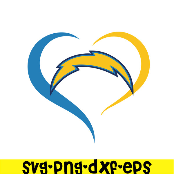 NFL125112376-Chargers Icon SVG PNG EPS, USA Football SVG, NFL Lovers SVG.png