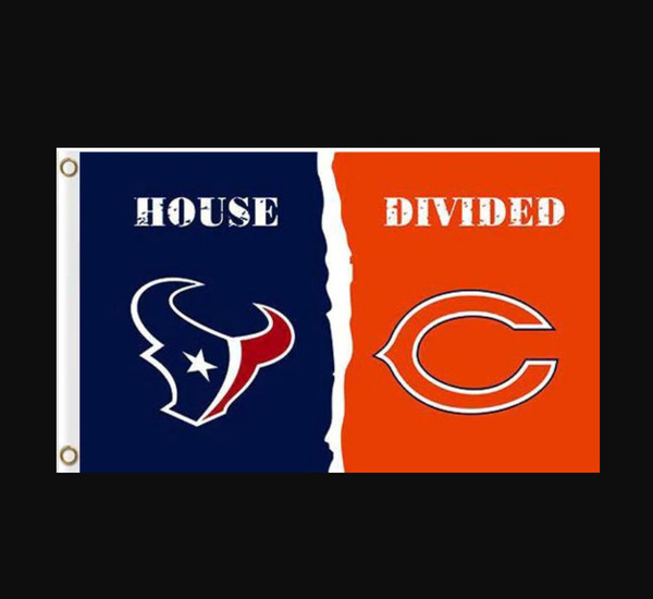 Houston Texans and Chicago Bears Divided Flag 3x5ft.png