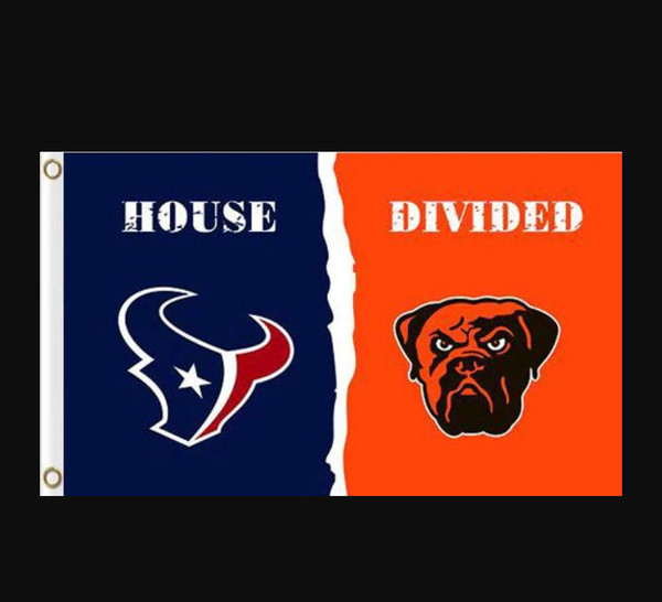 Houston Texans and Cleveland Browns Divided Flag 3x5ft.png