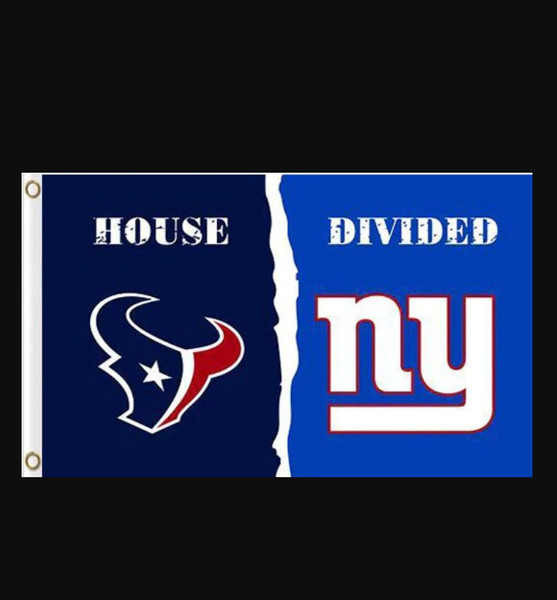 Houston Texans and New York Giants Divided Flag 3x5ft.png