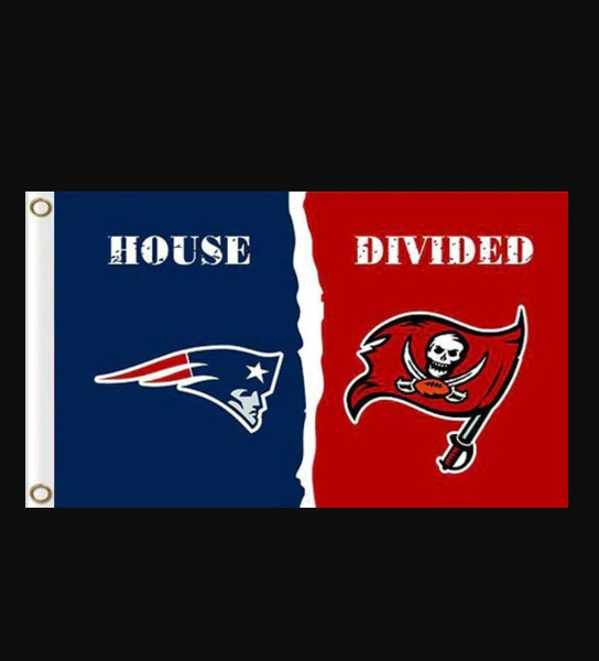 New England Patriots and Tampa Bay Buccaneers Divided Flag 3x5ft.jpg