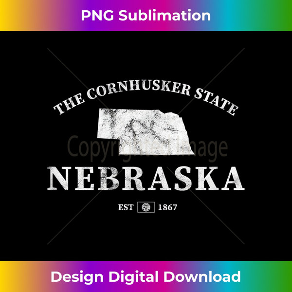 Nebraska The Cornhusker State - Decorative Sublimation PNG File