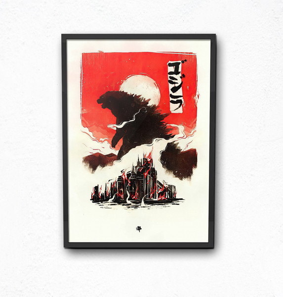 Godzilla Film Poster, Movie Film Poster Print, Home DecorWall ArtPicture.jpg