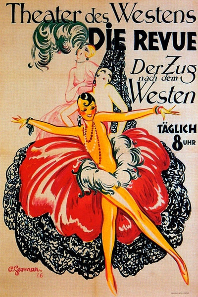 Theater Des Westens Die Revue Show Girl Dance Berlin German Vintage Poster Repro.jpg