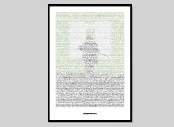Saving Private Ryan - Movie Script Poster - unique posters with a twist - great gift for movie lovers.jpg