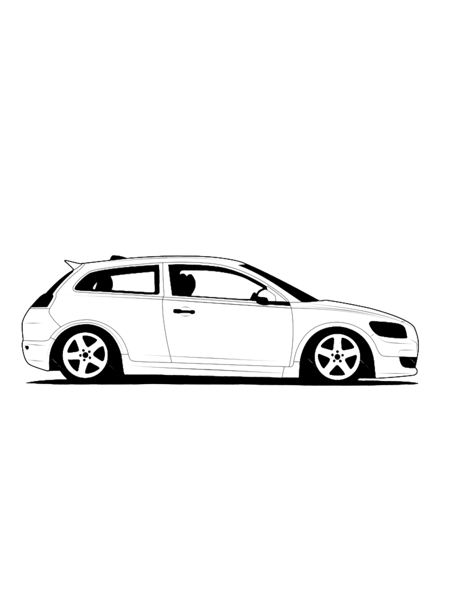 Volvo C30 Lateral silhouette.png
