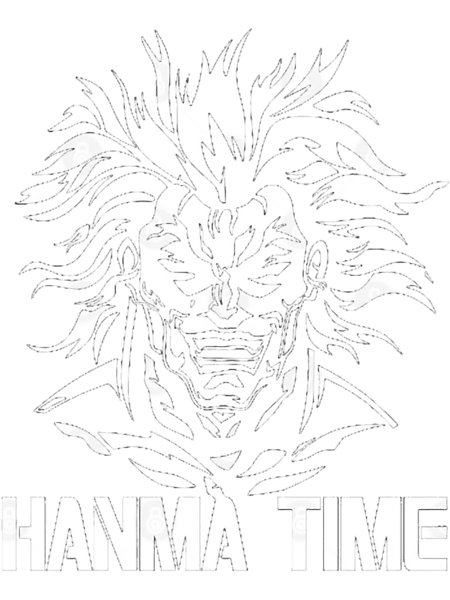 Hanma Time Yujiro Hanma The Grappler design Logo For Training gym, fitness and Martial Arts... Essen.png