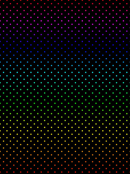Extra Small Rainbow Polka Dot on Black Graphic .png