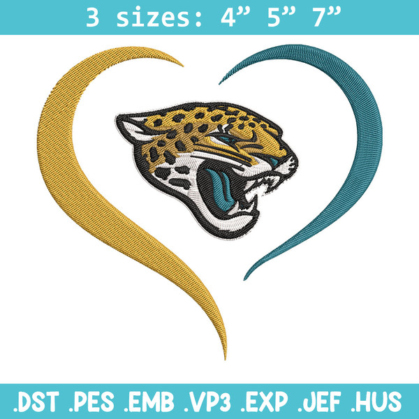 Jacksonville Jaguars Heart embroidery design, Jacksonville Jaguars embroidery, NFL embroidery, logo sport embroidery.jpg