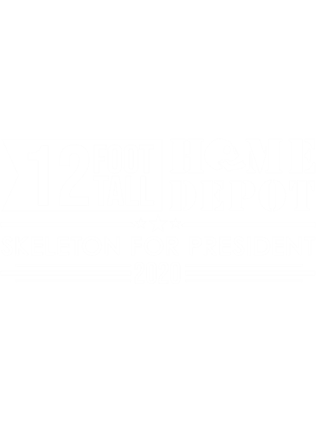 12FT Tall Home Depot Skeleton for President - WHITE  .png