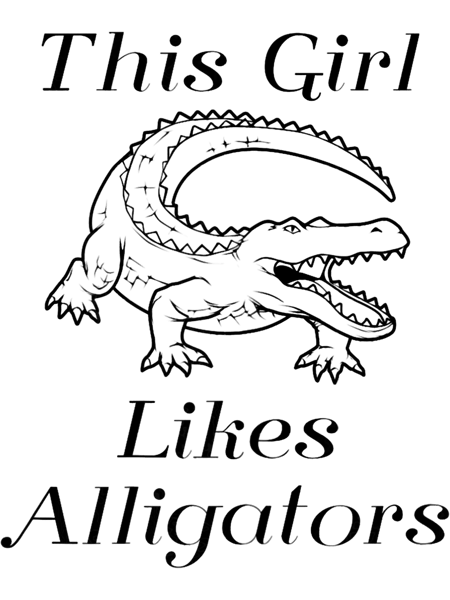 Girl Likes Cute Alligators Crocodile Reptiles.png