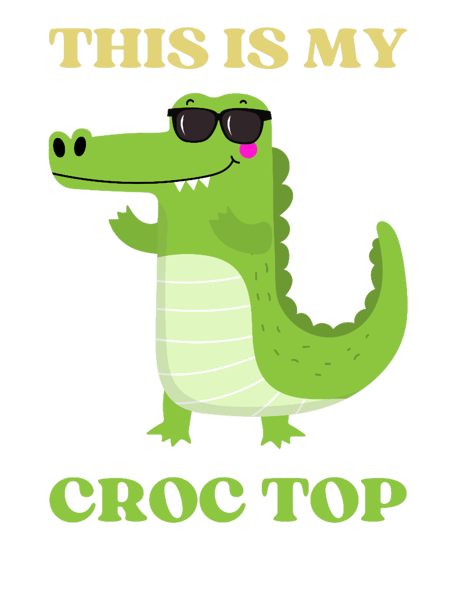 This Is My Croc Top Funny Crop Top Joke.png