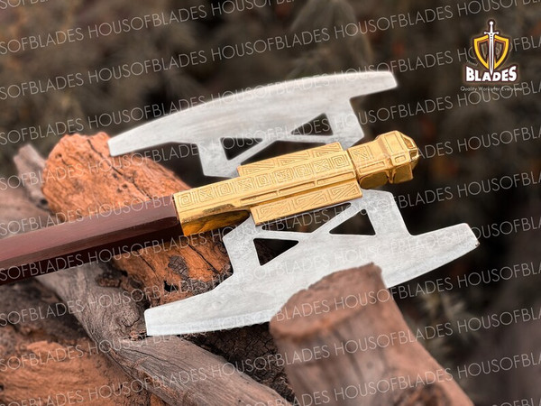 Battle axe of Gimli Golden Edition from Lord of the rings (LOTR) /Christmas Gift/Fathers day Gift/Gift for him Fantasy