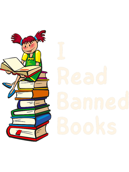 I Read Banned Books Cute Bookish Merch Book Lovers Librarian.png
