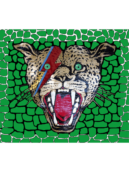 Street Walking Cheetah on green, large head.png