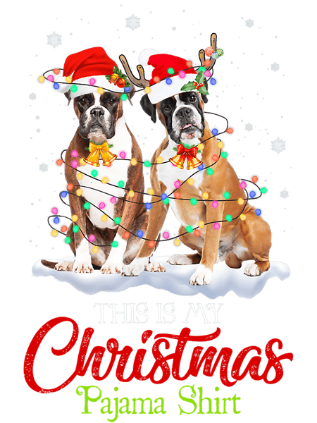 Boxer This Is My Christmas Pajama Shirt Boxer Santa Hat Lights Boxers Dog.png