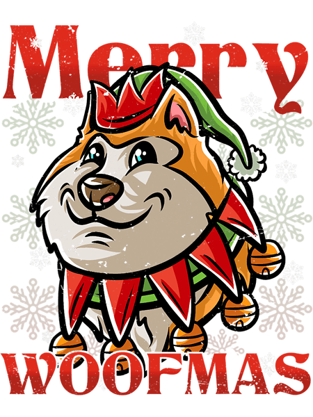 Dog Akita Merry Woofmas Akita Inu Elf Dog Christmas Dogs Elves 32.png