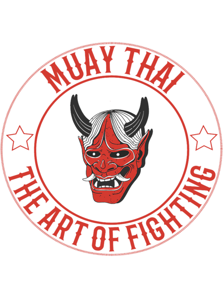 Vintage Muay Thai Oni Demon Thai Boxing.png