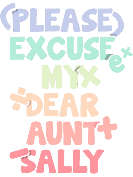 Please Excuse My Dear Aunt Sally 2Mathematics Math.png