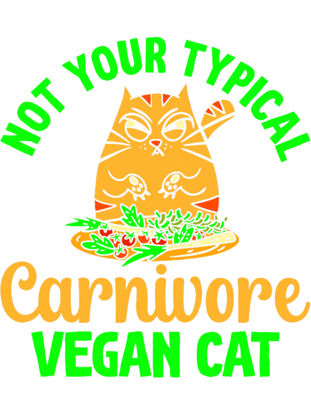 Vegan Cat Lover Nature Healh Vegetable Lifestyle Vegetarian.png
