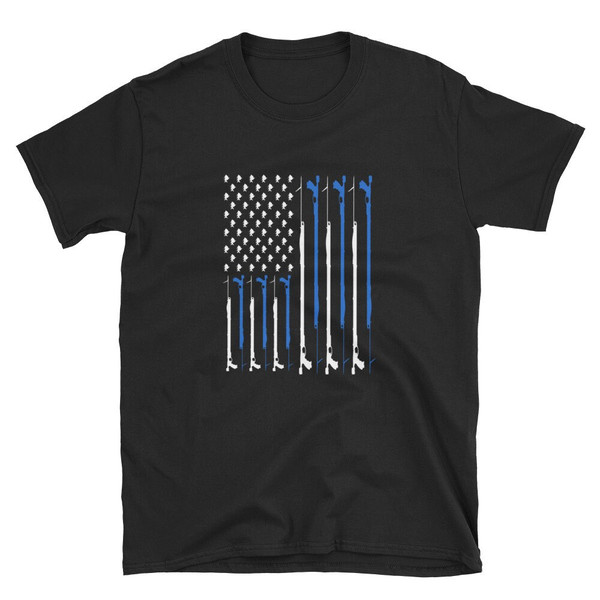 Spearfishing American USA Flag Unisex T-Shirt, Fishing Shirt - Inspire  Uplift