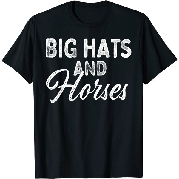 Funny Horse Racing Fascinators Big Hats And Horses KY Derby T-Shirt.jpg