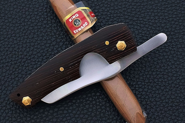 Handmade Cigar Cutter Blade D2 Steel Handle Wood, Cigar Cutter Knife, Cigar cutter Uk, Cigar Cutter Amazon